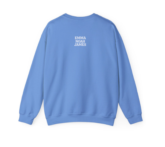 PAPA Personalized Names On The Back Sweatshirt