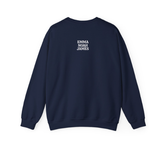 PAPA Personalized Names On The Back Sweatshirt