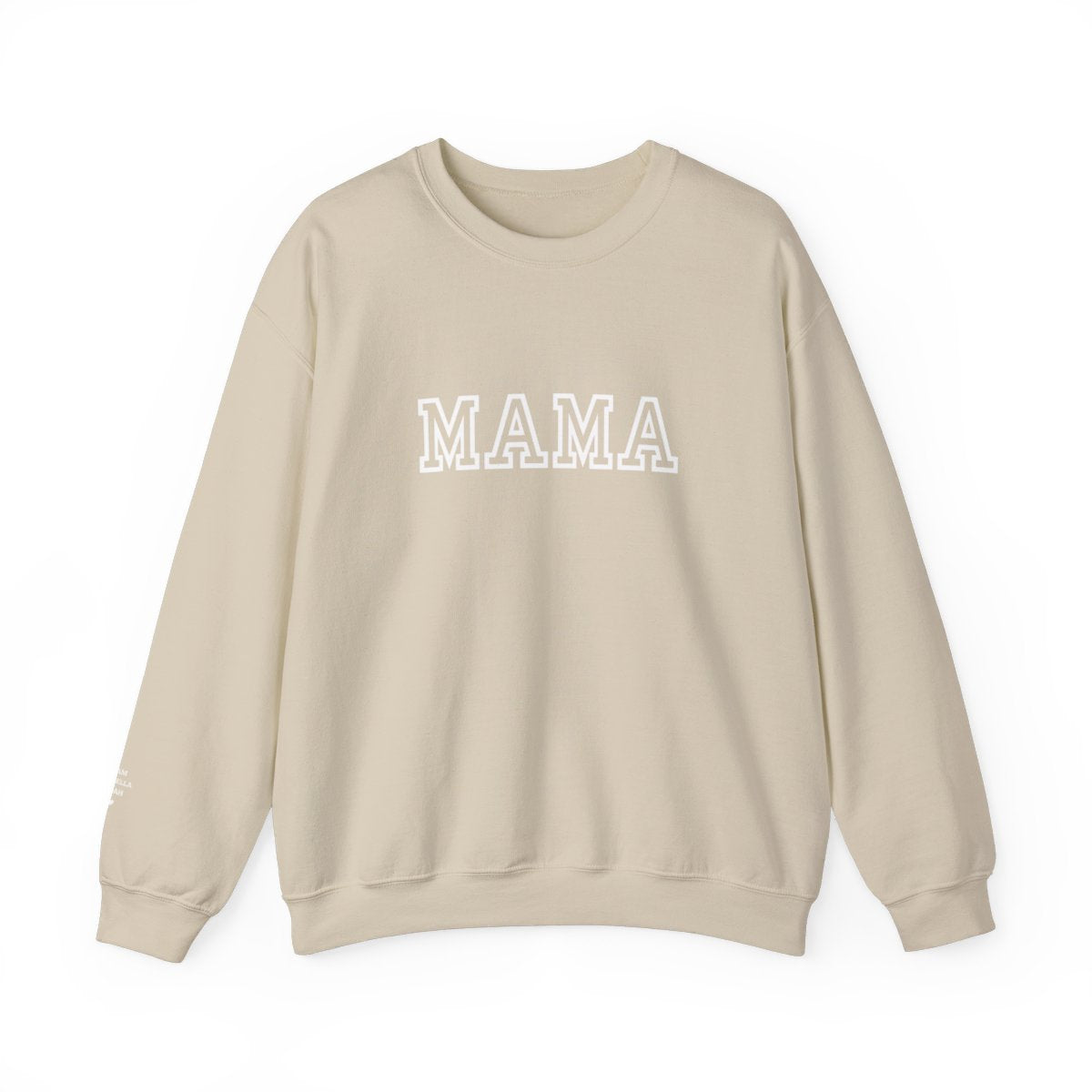 MAMA Personalized Names On Sleeve Sweatshirt