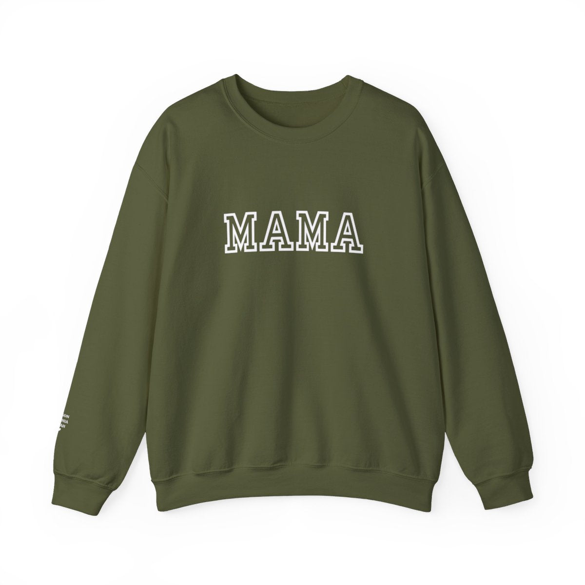 MAMA Personalized Names On Sleeve Sweatshirt
