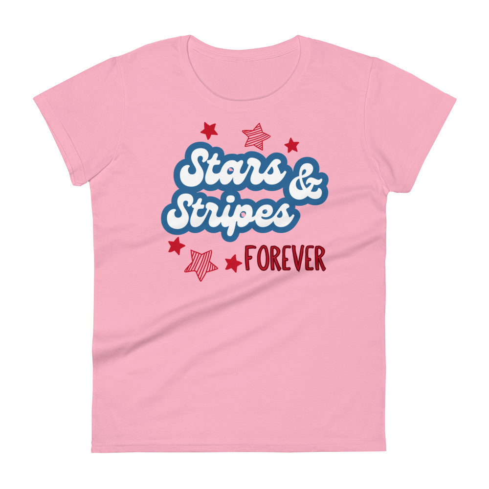 Stars And Stripes Forever - Women's short sleeve t-shirt