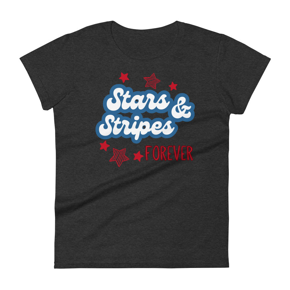 Stars And Stripes Forever - Women's short sleeve t-shirt