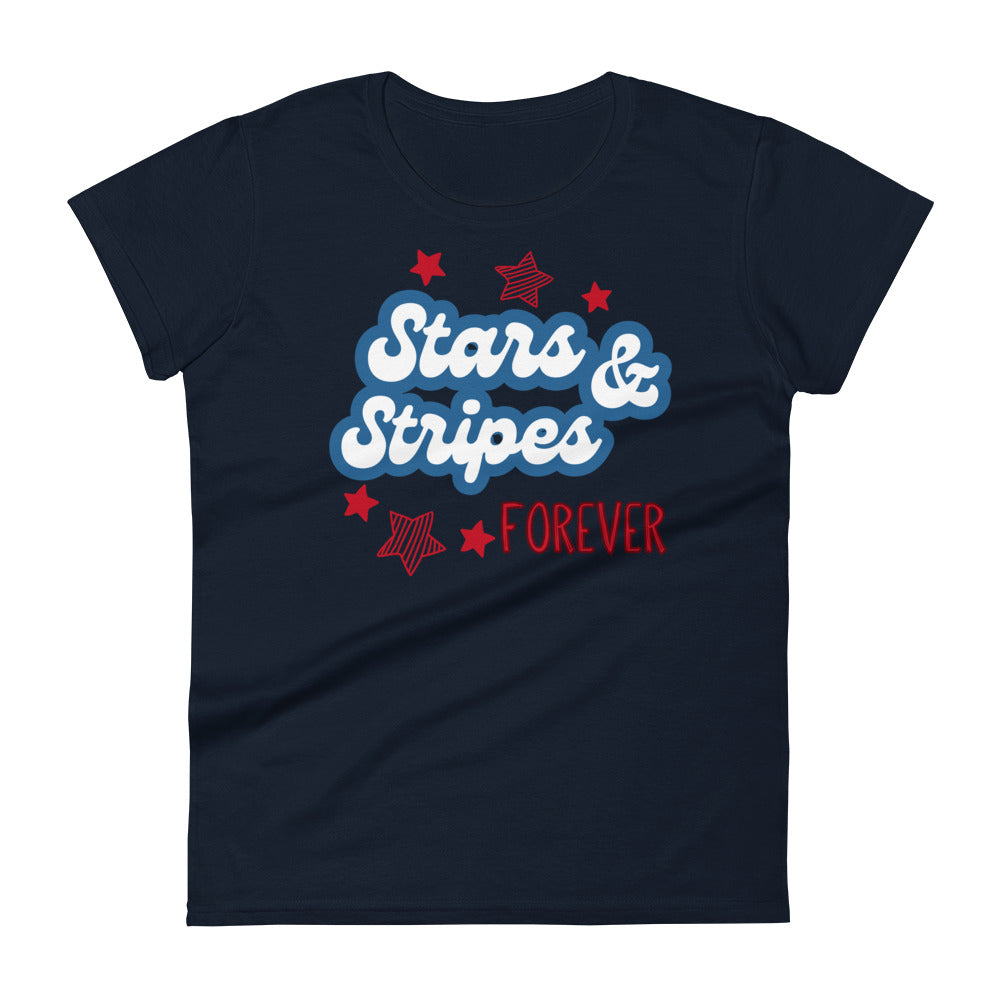 Stars And Stripes Forever - Women's short sleeve t-shirt