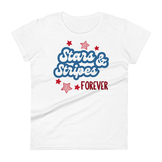 Stars And Stripes Forever - Women's short sleeve t-shirt